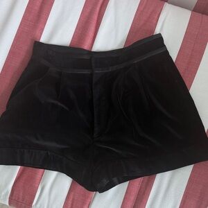 Alice + Olivia Black High Waist Shorts